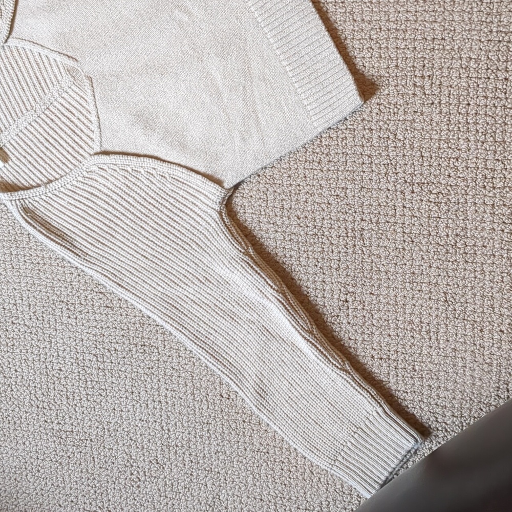 ba&sh Cream V-Neck Sweater - Picture 3 of 6
